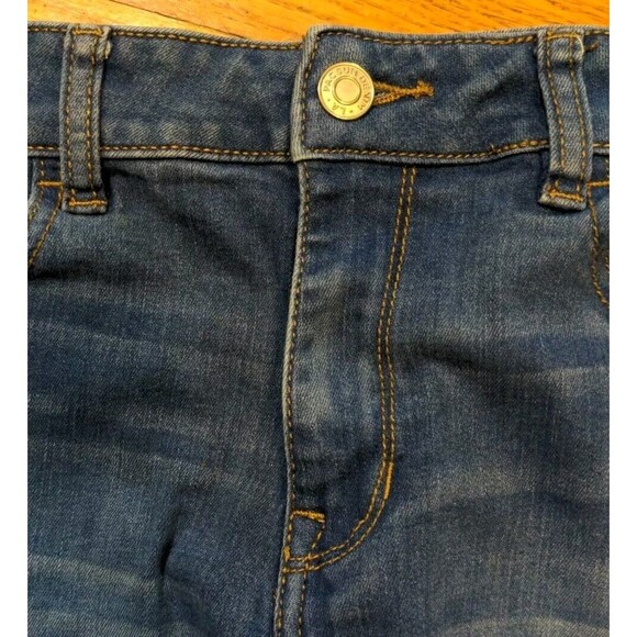 Womens Pacsun Blue Cuffed Super Stretch Shortie Distressed Denim Shorts Size 27 - Picture 3 of 7